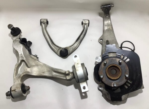 2009-2012 Nissan 370Z Driver Front Knee Spindle Hub w/ Control Arms / 7Z016 - Infiniti Parts Sales