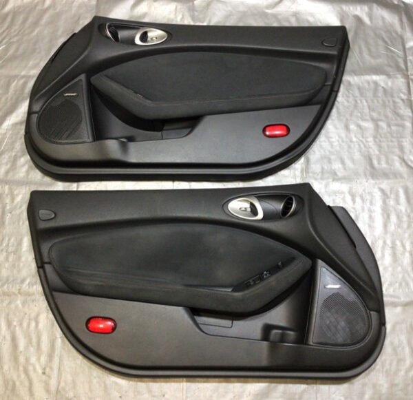 2009-2017 Nissan 370z Coupe Black Suede Interior Door Panels / Pair / 7Z017 - Infiniti Parts Sales