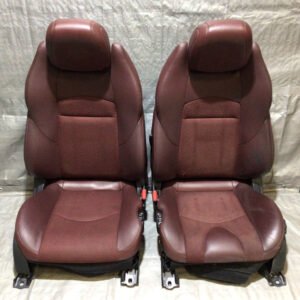 2010-2016 Nissan 370Z Convertible Wine Leather Seats / Pair / 7Z017 - Infiniti Parts Sales