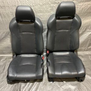 2007-2008 Nissan 350Z Coupe Black Leather Seats / Pair / 5Z018 - Infiniti Parts Sales