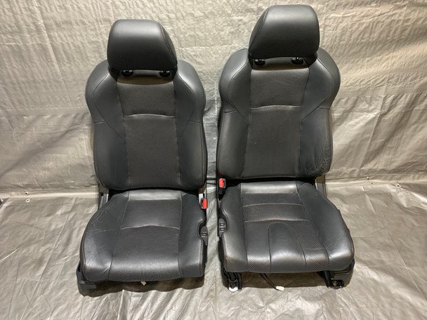 2007-2008 Nissan 350Z Coupe Black Leather Seats / Pair / 5Z018 - Infiniti Parts Sales