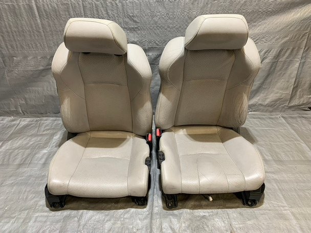 2007-2009 Nissan 350Z Convertible Front Seats / Light Gray Leather / Pair / 5Z014a - Infiniti Parts Sales